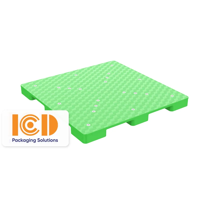 Pallet nhựa mặt kín ICD PLR4-1275 màu xanh lá