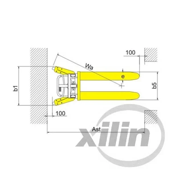 Forklifts tay cao 3m 1 Tấn Xilin SDJ1000