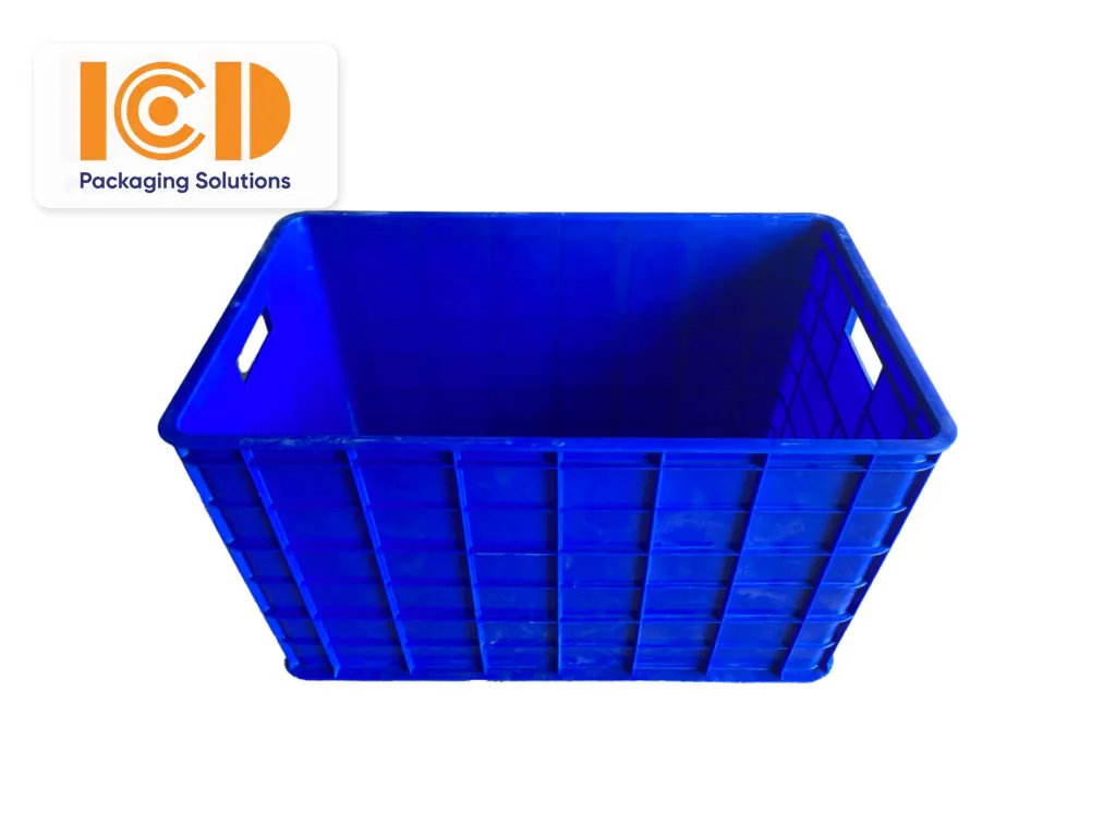 Sóng nhựa hở cỡ lớn màu xanh dương của ICD Việt Nam có tay cầm hai đầu