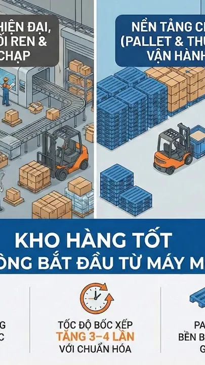 Kho hàng tốt không bắt đầu từ máy móc