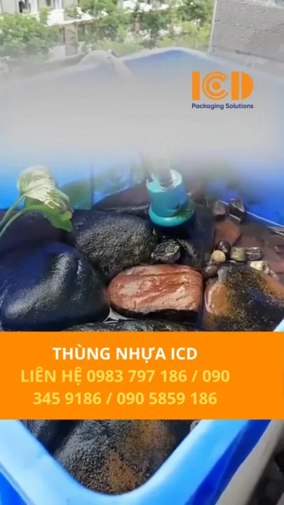 Thùng nhựa ICD thiết kế chịu lực, chứa được từ 20kg tới 120kg tùy size, bảo vệ hàng hóa nặng an t…