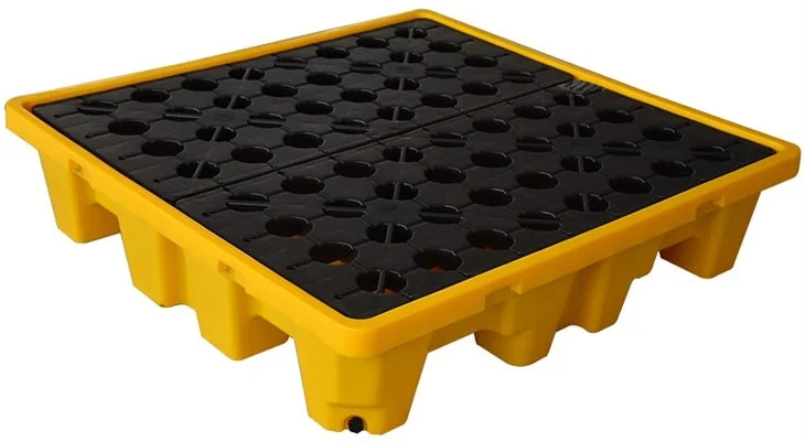 Pallet chống tràn phuy ngành dầu khí ICD KT 1320x1320x300mm