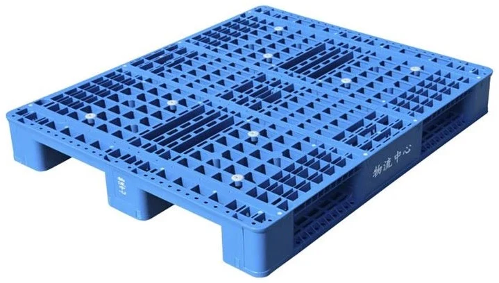 Pallet nhựa HDPE màu xanh dương kích thước 1400 x 1100 x 160 mm