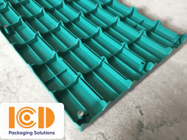ICD green plastic floor-liner pallet 1800 x 600 x 50 mm