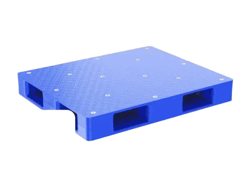 Pallet nhựa HDPE mặt kín màu xanh dương kích thước 1200 x 1200 x 150 mm