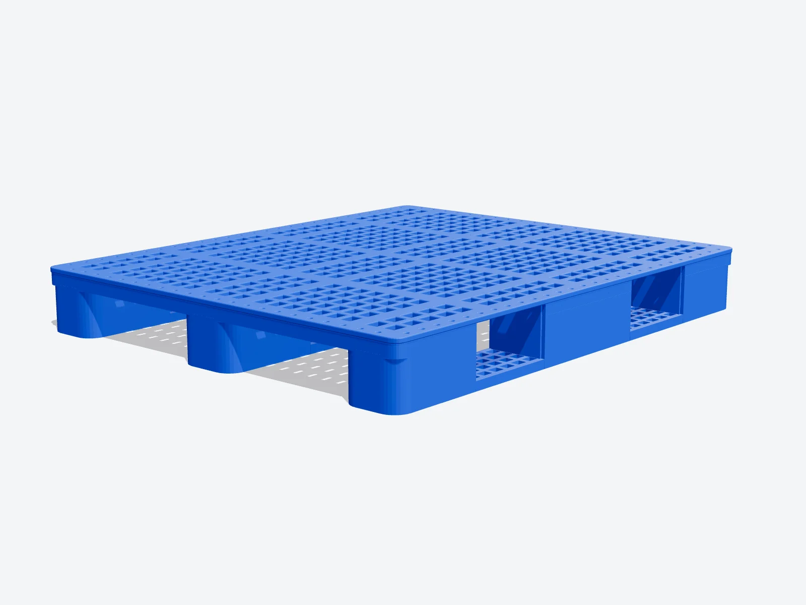 Pallet 3 chân ICD KT1300x1100x155mm xanh