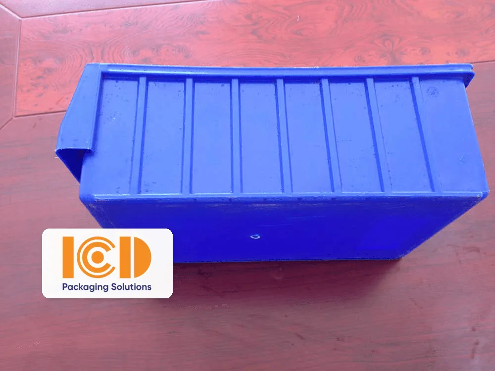 Thùng nhựa đặc ICD KPT01 màu xanh dương kích thước 380 x 230 x 140 mm