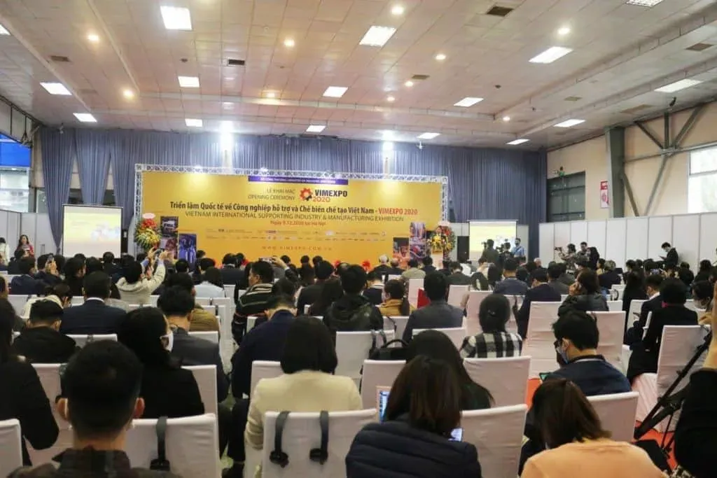 Toàn cảnh khu triển lãm VIMEXPO 2020 có ICD Việt Nam tham dự